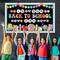 Welcome Back to School Bulletin Board Welcome Back Classroom Decoration Hippie Retro Bulletin Board Set in Our Back to School Era Cutouts for School Office Chalkboard Wall Door Decor Supply